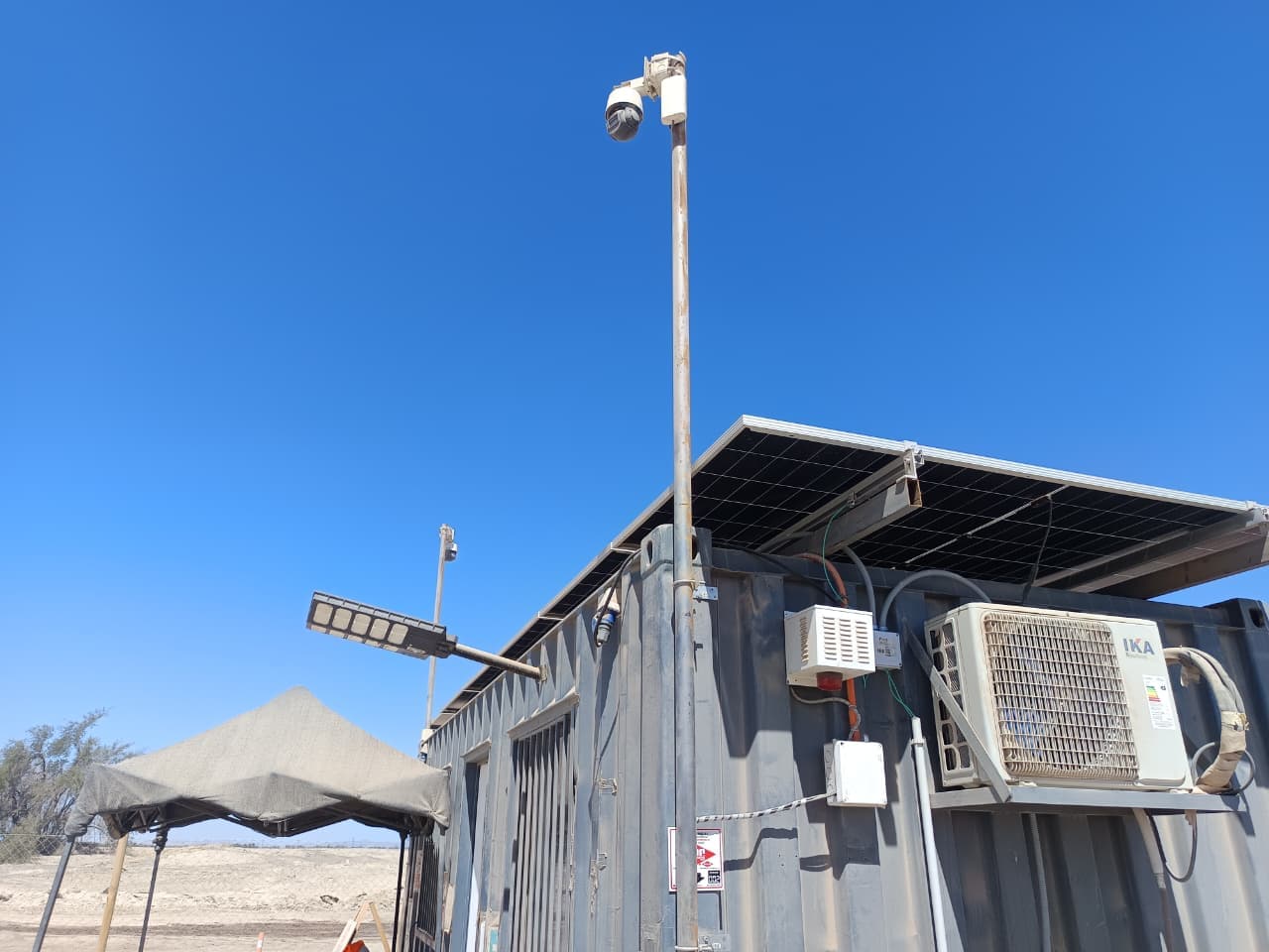Monitoring room with multiple CCTV screens